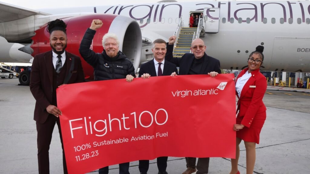 Virgin Atlantic Pioneers Sustainable Aviation Fuel with Historic Transatlantic Flight