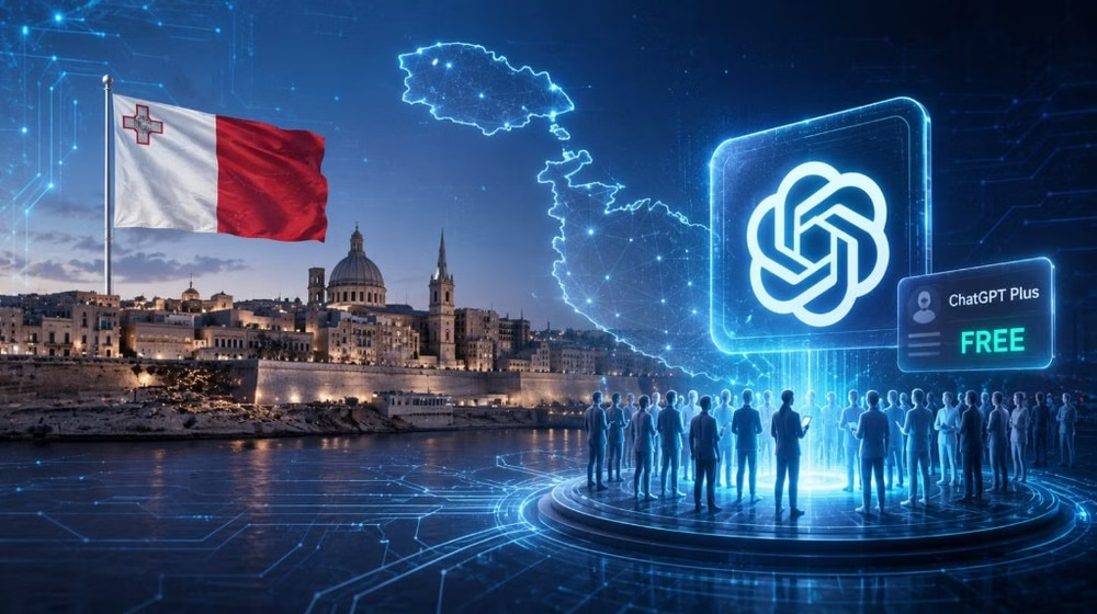 Malta Becomes First Country to Offer Free ChatGPT Plus Through National AI Program